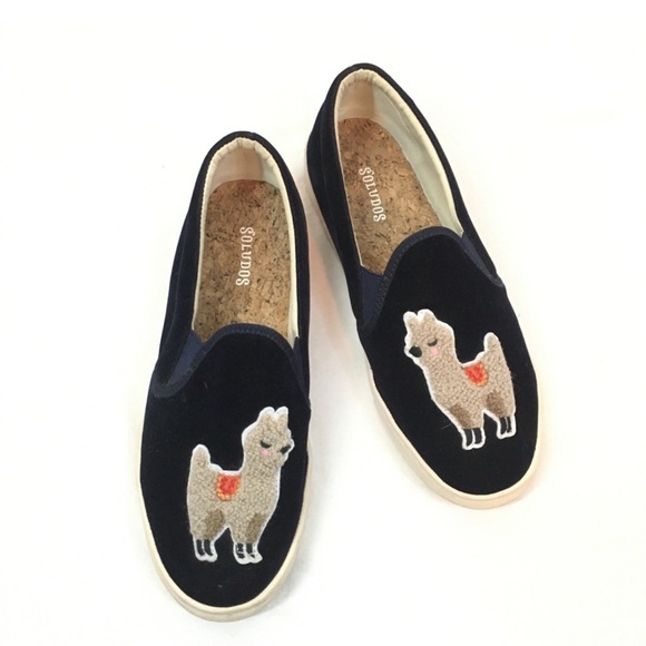 Soludos Velvet Llama Sneakers - Picture 3 of 9
